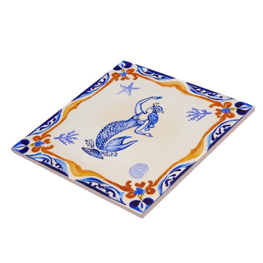 Carreau Sirène méditerranéenne (Côté)