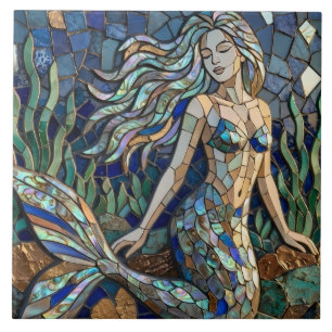 Carreau Sirène mosaïque