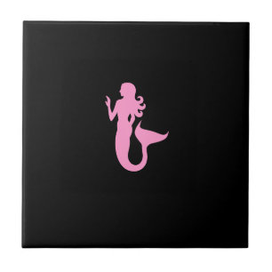 Carreau Sirène Ocean Glow_Pink-on-Black