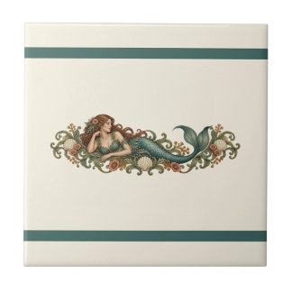 Carreau Sirène Ornée Frise de Couleur Personnalisée