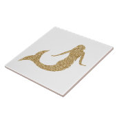 Carreau Sirène Parties scintillant or (Côté)