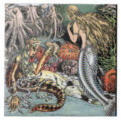 Carreau Sirène vintage & Octopi (Devant)