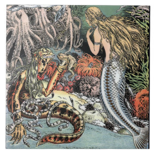 Carreau Sirène vintage & Octopi