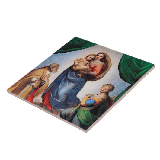 Carreau Sistine Madonna, Raphael (Côté)