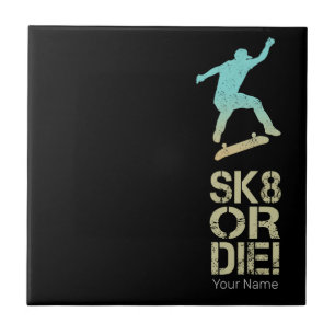 Carreau Sk8 Ou Mourez ! Olli Skater Vintage Pour Skate