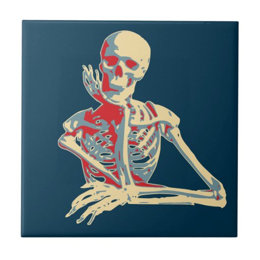 Carreau Skeleton rétro (Devant)