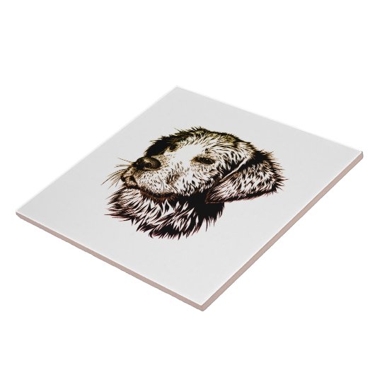 Carreau Sketch Brown (Côté)