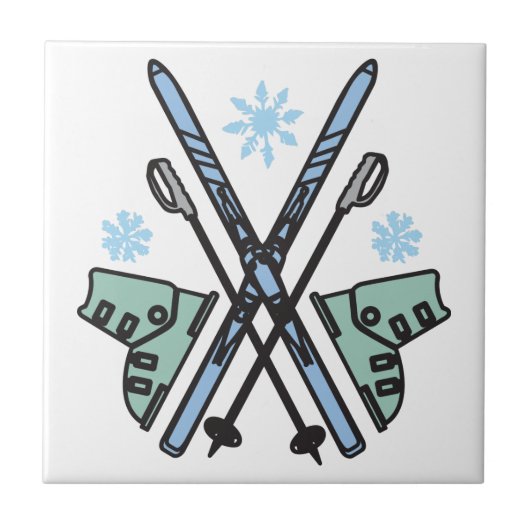 Carreau Ski de neige (Devant)