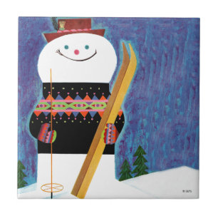 Carreau Skis pour le bonhomme de neige
