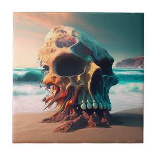 Carreau Skull on the beach