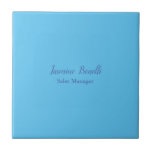 Carreau Sky Blue Professional Modern Minimaliste Ajouter u<br><div class="desc">Vous pouvez facilement modifier les polices,  l'image Arrière - plan et la couleur,  caractères de lettre.</div>