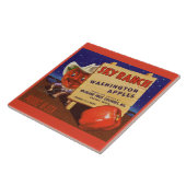 Carreau Sky Ranch Washington Apples 1940 crée le étiquette (Côté)
