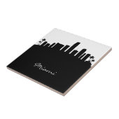 Carreau Skyline Black and White Miami (Côté)