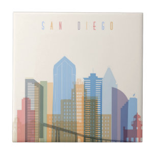 Carreau Skyline de San Diego City