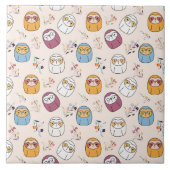 Carreau Sleepy Sloth (Devant)