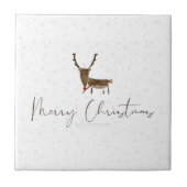 Carreau SlipperyJoe Joyeux rennes de Noël renne rouge nez (Devant)