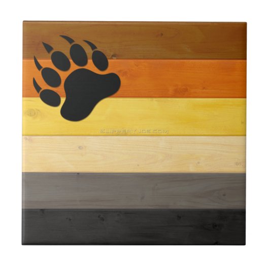 Carreau SlipperyJoe's Bear Pride drapeau de la texture du (Devant)