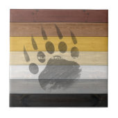 Carreau SlipperyJoe's Bear Pride drapeau de la texture du  (Devant)