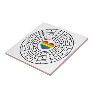 Carreau SlipperyJoe's orgueil labyre de labyrinthe de flèc