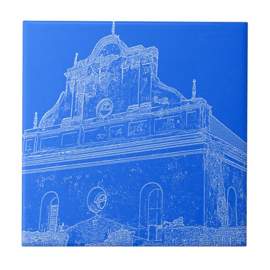 Carreau Slonim Great Synagogue Architecture Croquis (Devant)