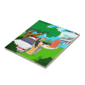 Carreau Slug Traffic Cop drôle (Côté)