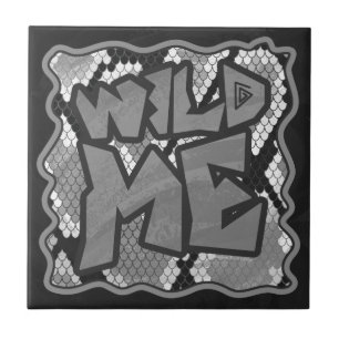 Carreau Snake Yellow et Gold Print