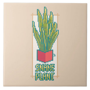 Carreau Snakeplant, Pixelart 