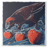 Carreau Sneaky Amsel's Strawberry Heist - Whimsical (Devant)