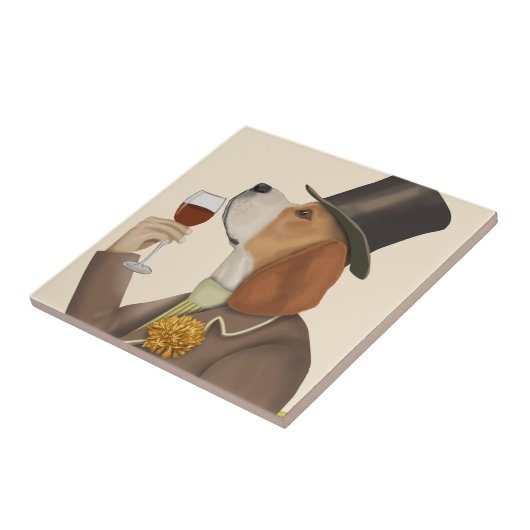 Carreau Snob de vin beagle (Côté)