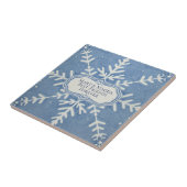 Carreau Snowflake pattern blue & white holiday (Côté)