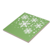 Carreau Snowflakes et Stars Carrelage, Vert (Côté)