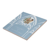 Carreau Snowy Gothique Hiver Fairytale Noël Photo (Côté)