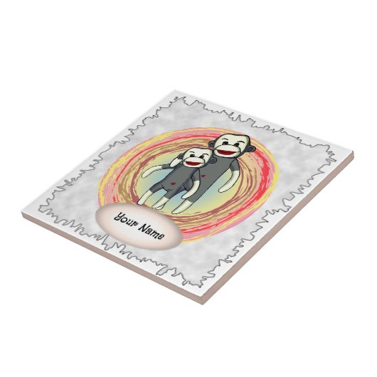 Carreau Sock Monkey (Côté)