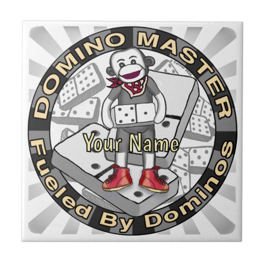 Carreau Sock Monkey Domino Master (Devant)