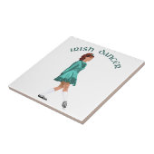 Carreau Soft Shoe Danseur irlandais en Turquoise (Côté)