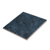 Carreau Soie fausse moirée ondulée bleu sarcelle riche (Côté)