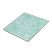 Carreau Soie fausse moirée ondulée vert pâle (Côté)