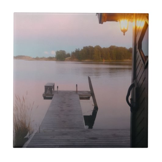 Carreau Soir d'été dans l'archipel suédois (Devant)