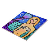 Carreau Soirée Sirène peinture numérique Abstraite (Côté)