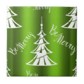 Carreau Sois Joyeux Noël Vert (Devant)