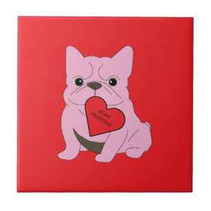 Carreau Sois mon Valentin, chien