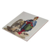 Carreau Soldat turc, des 'costumes du divers national (Côté)