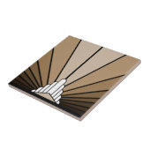 Carreau Soleil Art déco bronzé (Côté)