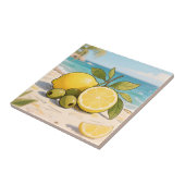 Carreau Soleil Citron Olive Bord de Mer Frais (Côté)