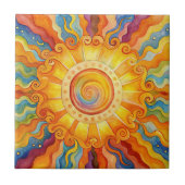 Carreau Soleil coloré (Devant)