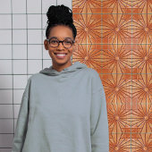 Carreau Soleil éclatant radieux Terracotta chaude