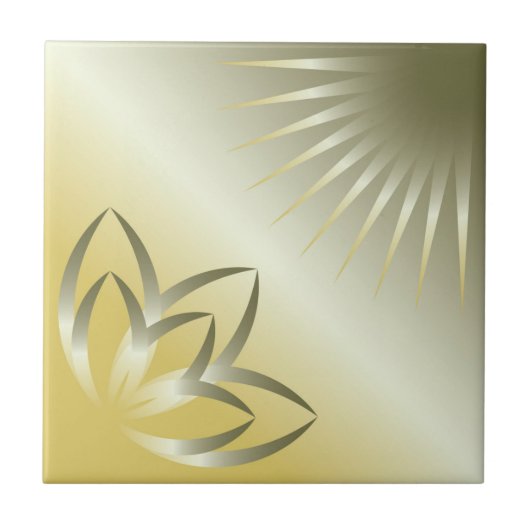 Carreau soleil et fleur (Devant)