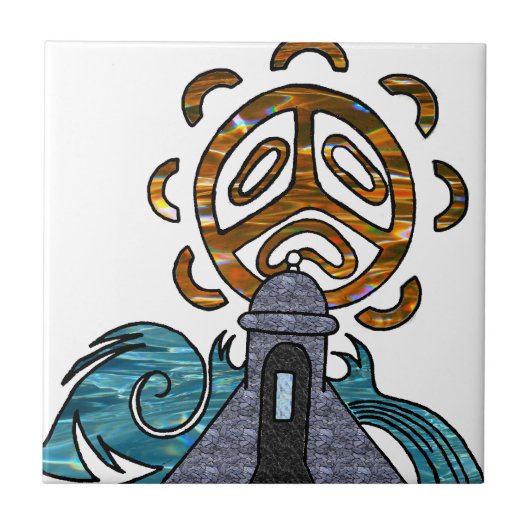 Carreau solénoïde Taino de garita del Diablo y (Devant)