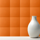 Carreau Solid color tiger orange<br><div class="desc">Trendy simple design in tiger orange solid color.</div>