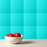 Carreau Solid neon bright aqua<br><div class="desc">Solid neon bright aqua design.</div>